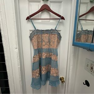 FOXIEDOX/ANTHROPOLOGIE Tristan Lace Mini Dress